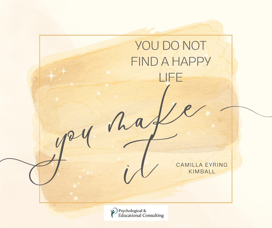 You Don’t Find a Happy Life…