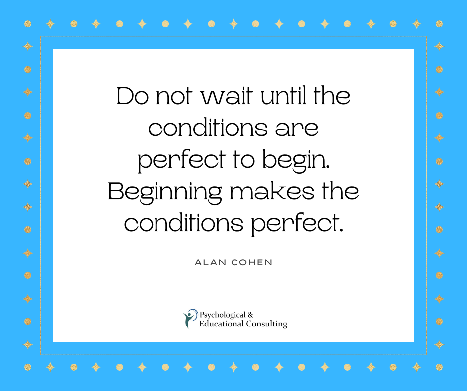 Beginning Makes the Conditions Perfect!