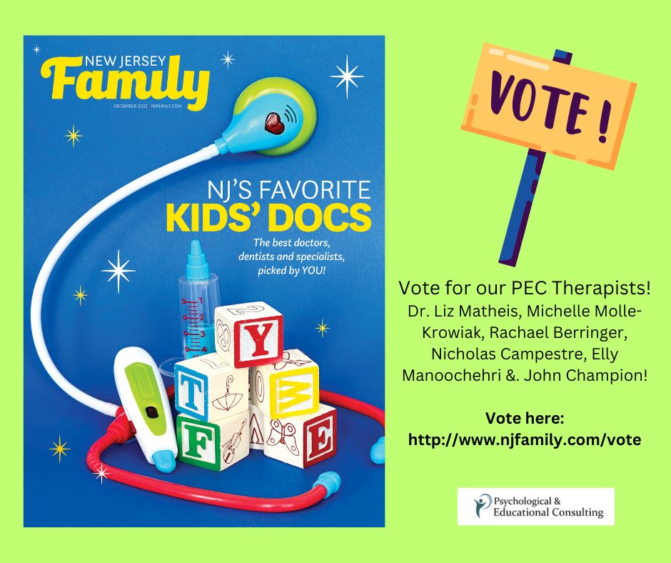 2023 NJ Family’s Favorite Kids Docs! Vote for PEC Therapists today!