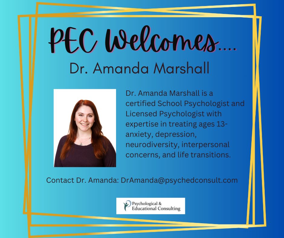 PEC Welcomes Dr. Amanda Marshall!