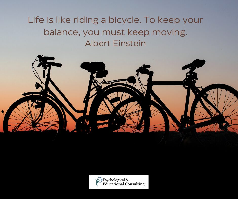 Life is like riding a bicycle…